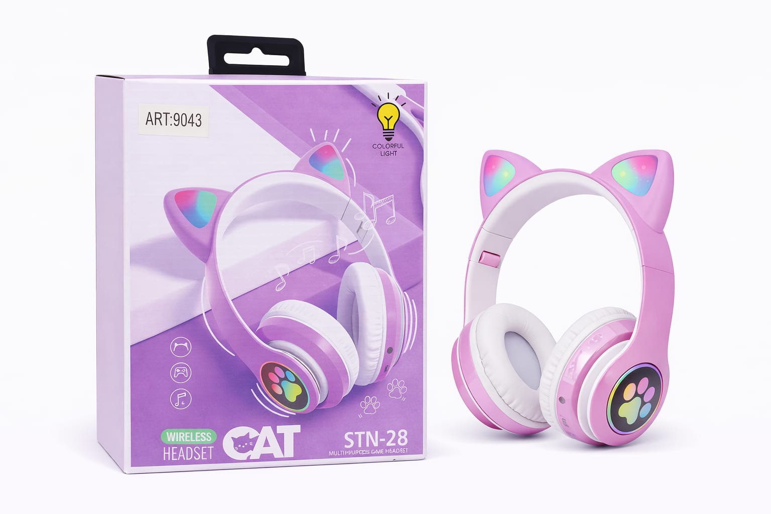 Wireless Cat Headset (verschiedene Farben)